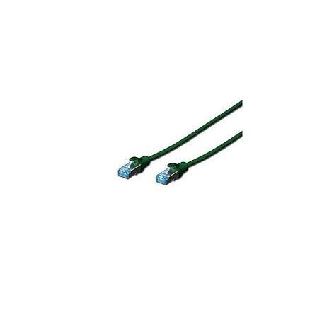 CAT 5e SF-UTP patch cable, PVC AWG 26/7, length 5 m, color green