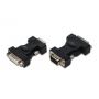 DVI adapter, DVI(24+5) - HD15 F/M, DVI-I dual link, bl