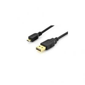 USB 2.0 connection cable, type A - micro B M/M, 1.8m, High Speed, connectors reversible, bl