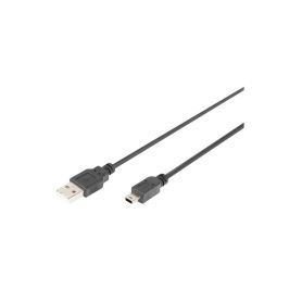USB 2.0 connection cable, type A - mini B (5pin) M/M, 1.8m, USB 2.0 conform, bl