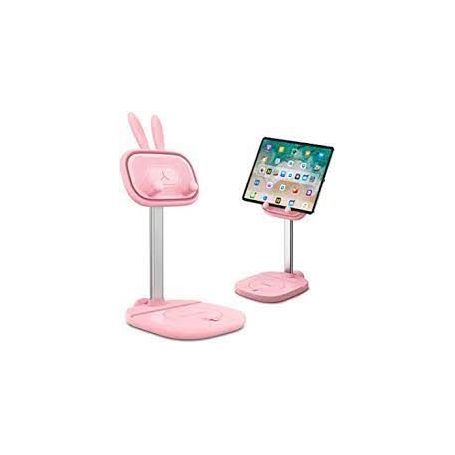 Docking Stand for iPad pink, light weight, rubber cradle, for tablets and e-book readers