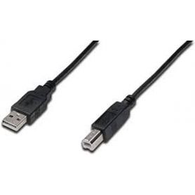 USB 2.0 connection cable, type A - B M/M, 5.0m, USB 2.0 conform, bl