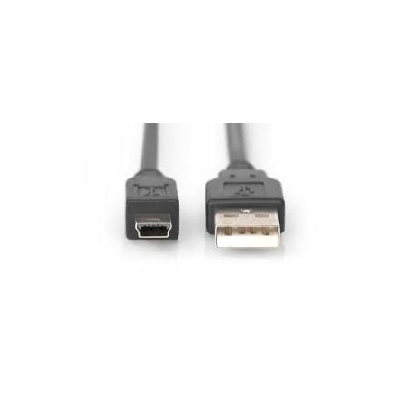 USB 2.0 connection cable, type A - micro B M/M, 1.0m, USB 2.0 conform, gold, bl