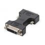 DVI adapter, DVI(24+1) - DVI(24+5) M/F, DVI-D dual link, bl