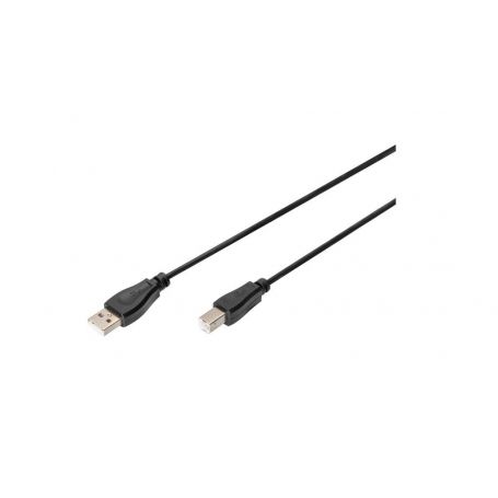 USB connection cable, type A - B M/M, 1.8m, USB 2.0 compatible, bl
