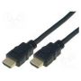HDMI High Speed connection cable, type A M/M, 3.0m, w/Ethernet, Ultra HD 60p, gold, bl