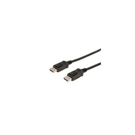 DisplayPort connection cable, DP M/M, 1.0m, w/interlock, DP, 1.1 conform, bl