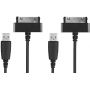 Samsung charger/data cable, Samsung 30pin - USB A M/M, 1.0m, USB 2.0 compatible, bl