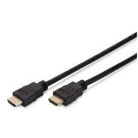HDMI High Speed connection cable, type A M/M, 2.0m, w/Ethernet, Ultra HD 60p, gold, bl