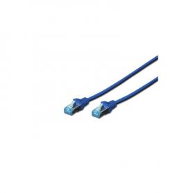CAT 5e U-UTP patch cable, Cu, PVC AWG 26/7, length 10 m, color blue