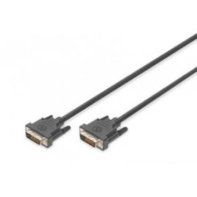 DVI connection cable, DVI(24+1) M/M, 1.0m, DVI-D Dual Link, bl
