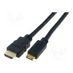 HDMI High Speed connection cable, type C - type A M/M, 3.0m, Ultra HD 24p, gold, bl