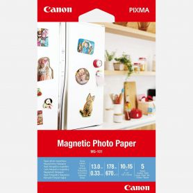 Canon Magnetic Photo Paper MG-101 4x6 - 5 folhas - 3634C002