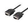 VGA Monitor connection cable, HD15 M/M, 3.0m, 3Coax/7C, 2xferrite, be