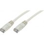 CAT 5e F-UTP crossover patch cable, Cu, PVC AWG 26/7, length 10 m, color grey
