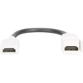HDMI 2.0 Keystone Jack for DN-93832, with 12 cm cable pure white (RAL 9003)