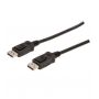DisplayPort connection cable, DP M/M, 1.0m,w/interlock, Ultra HD 4K, bl