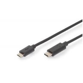 USB Type-C connection cable, type C to micro B M/M, 3.0m, 3A, 480MB, 2.0 Version, bl