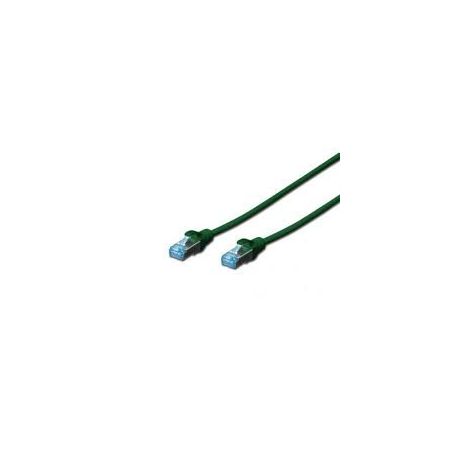 CAT 5e SF-UTP patch cable, Cu, PVC AWG 26/7, length 10 m, color green