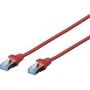 CAT 5e SF-UTP patch cable, Cu, PVC AWG 26/7, length 10 m, color red