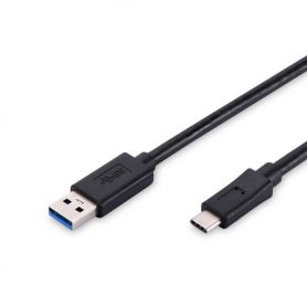 CABO USB-C M  USB-A 1.0m DIGITUS AK-300136-010-S