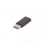 USB Type-C adapter, type C to micro B M/F, 3A, 480MB, 2.0 Version, bl