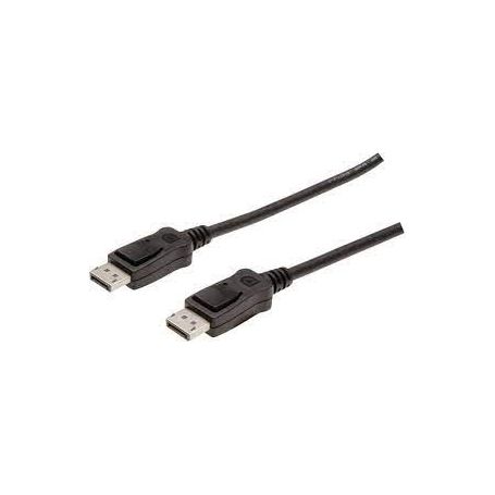 DisplayPort connection cable, DP M/M, 2.0m, w/interlock, Ultra HD 4K, bl