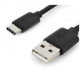 USB Type-C connection cable, type C to A M/M, 1.8m, 3A, 480MB, 2.0 Version, bl