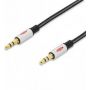 Audio connection cable, Toslink M/M, 2.0m, LWL, cotton, gold, si/bl