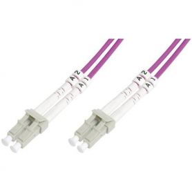 FO patch cord, duplex, LC to LC MM OM2 50/125 u, 3 m Length 3m