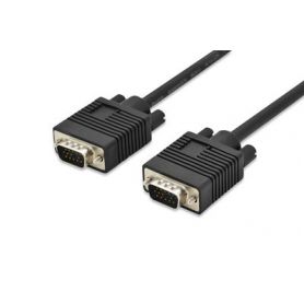 VGA Monitor connection cable, HD15 M/M, 5.0m, 3Coax/7C, 2xferrite, be