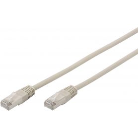 CAT 5e F-UTP patch cable, Cu, PVC AWG 26/7, length 15 m, color grey