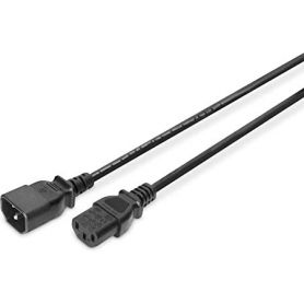 Power Cord extension cable, C14 - C13 M/F, 5.0m, H05VV-F3G 1.0qmm, bl