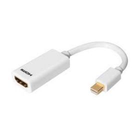 DisplayPort adapter cable, mini DP - HDMI type A M/F, 0.15m, DP 1.1a compatible, CE, wh