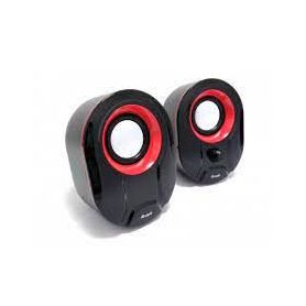 Stereo 2.0 Speaker, Black + Red - 245332