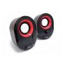 Stereo 2.0 Speaker, Black + Red - 245332