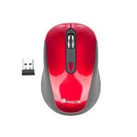 NGS 2.4GhZ Wireless Optical Mouse Nano Receiver - 800/1600 DPI - Vermelho - REDHAZE