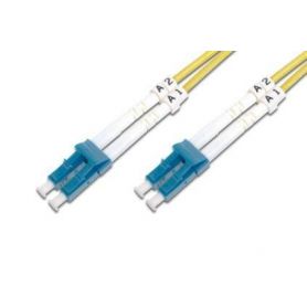 FO patch cord, duplex, LC (APC) to LC (PC) SM OS2 09/125 u, 1 m Length 1 m