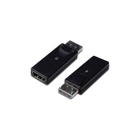 DisplayPort adapter, DP - HDMI type A M/F, w/interlock, DP 1.1a, Full HD, bl