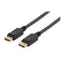 DisplayPort connection cable, DP M/M, 3.0m, w/interlock, Ultra HD 4K, cotton, gold, bl