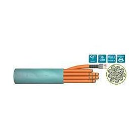 DIGITUS CAT 7 S-FTP Multipair Trunk Cable, raw 12 pairs, AWG 23/1, 1200 MHz, LSZH-3, Length 1 m, color aqua