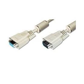 VGA Monitor extension cable, HD15 M/F, 10.0m, 3Coax/7C, 2xferrite, be