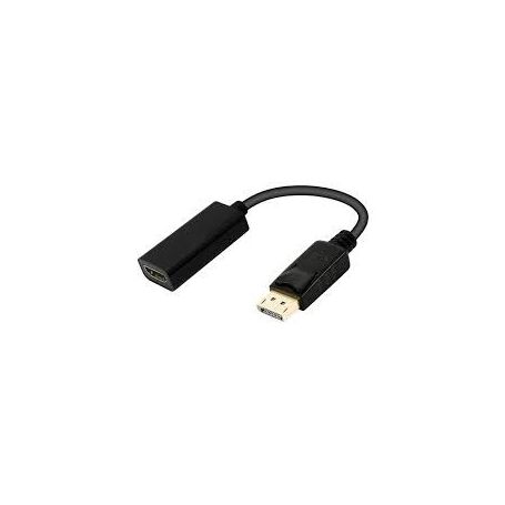 EWENT Cabo Adaptador DisplayPort - HDMI tipo A, M/F, 0.15m, DP 1.2 4K 30Hz - EC1456