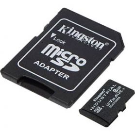 Kingston Micro SDHC 8GB Industrial C10 A1 pSLC Card + SD Adapter  - SDCIT2/8GB