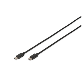USB Type-C connection cable, type C to C M/M, 1.8m, 3A, 480MB, 2.0 Version, bl