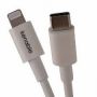 Apple charger/data cable, Apple 8pin - USB A M/M, 0.5m, iP5/6/7, USB 2.0, MFI, gold, wh