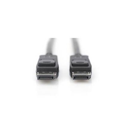 DisplayPort connection cable, DP M/M, 2.0m, w/interlock, Ultra HD 8K, Vers. 1.3/1.4, bl