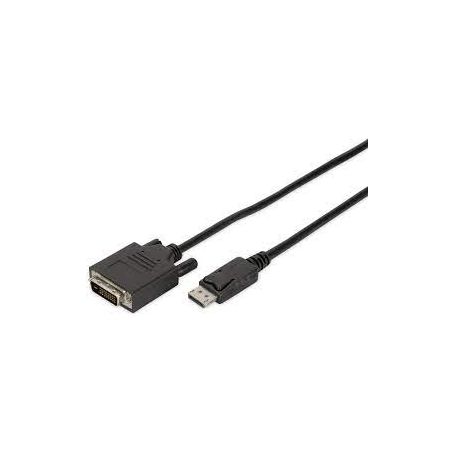 DisplayPort adapter cable, DP - DVI (24+1) M/M, 2.0m, w/interlock, DP 1.1a compatible, CE, bl