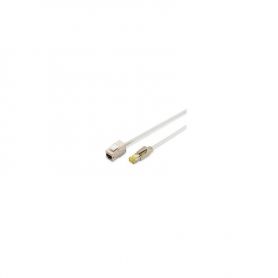 Consolidation-Point Cable, DRAKA UC900, HRS TM31 AWG 27/7, length 3 m, color grey CAT 6A Keystone Module