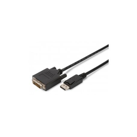 DisplayPort adapter cable, DP - DVI (24+1) M/M, 2.0m, w/interlock, DP 1.1a compatible, CE, cotton, gold, bl